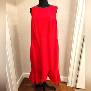 London Times red Career Dress.  Size 16W. Beautiful lines and just like new.